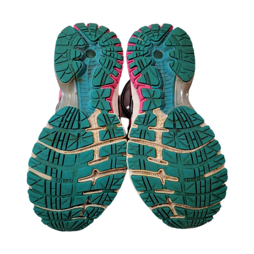 Brooks Women Adrenaline GTS14 Running Shoeer Size 8  Hot Pink Teal - Picture 5 of 8